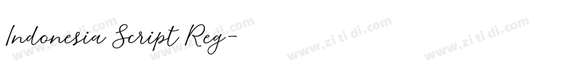 Indonesia Script Reg字体转换